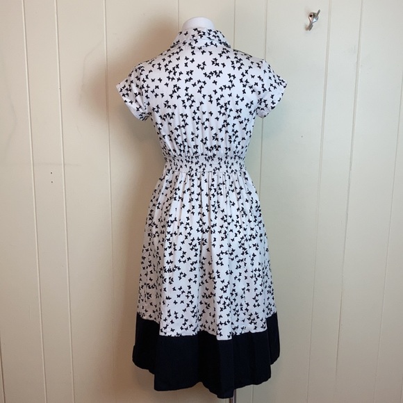 eShakti Vintage Style Retro Butterfly Shirt Dress - Picture 6 of 11